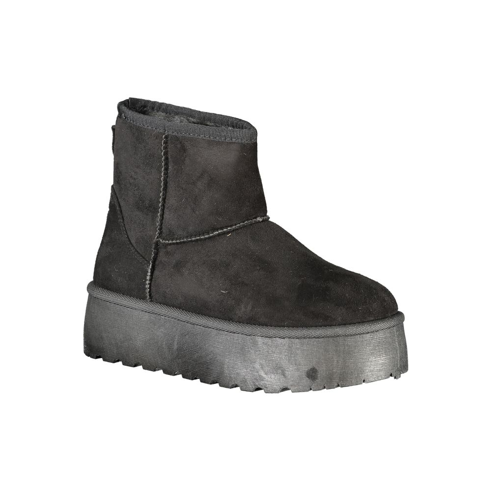 Laura Biagiotti Black Polyester Women Boot