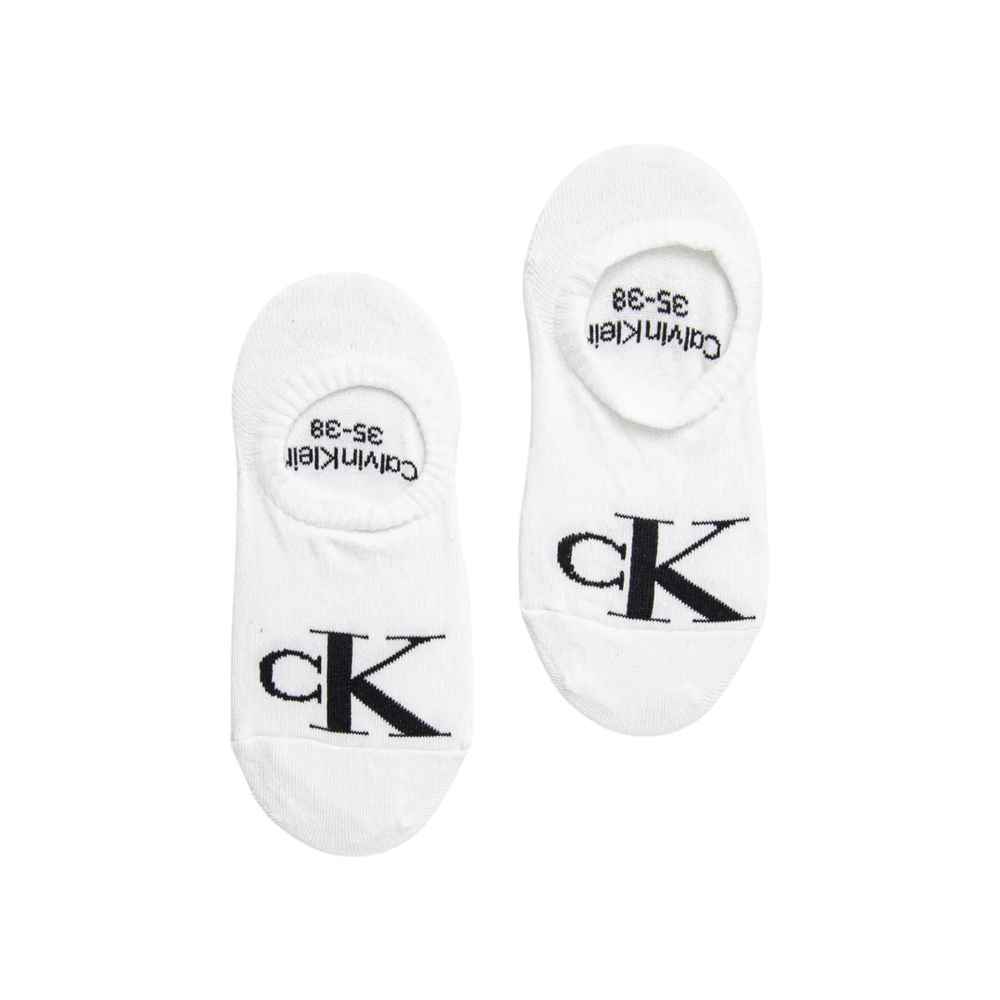 Calvin Klein Jeans White Cotton Socks