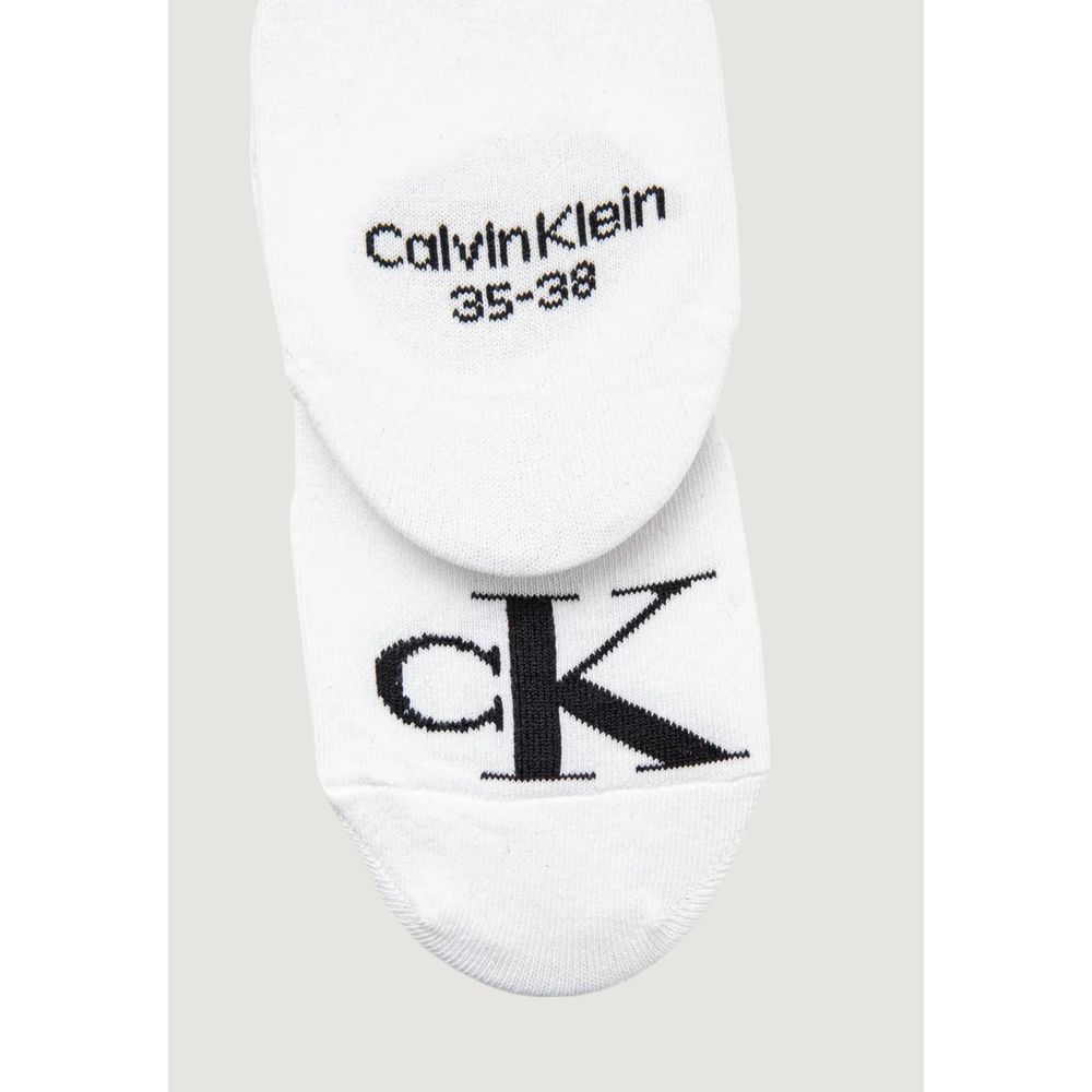 Calvin Klein Jeans White Cotton Socks