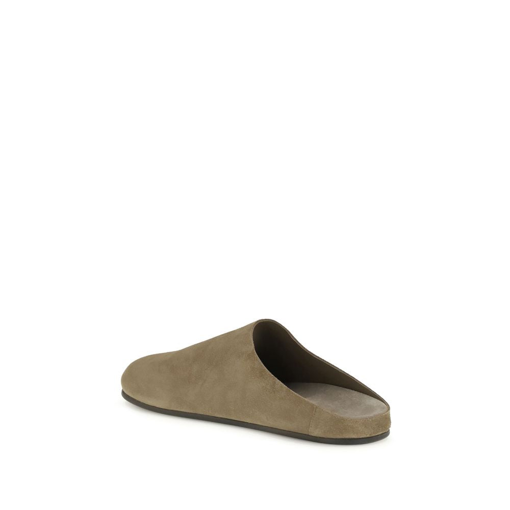 The Row Suede Hudson Mules
