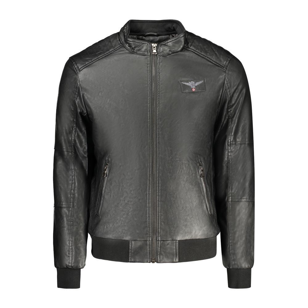 Accademia Militare Black Polyester Men Jacket