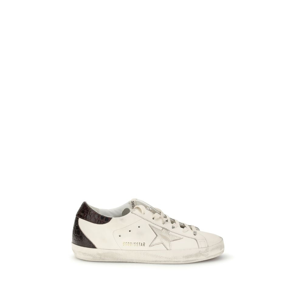 Golden Goose White Calf Leather Bos Taurus Low Top Sneakers