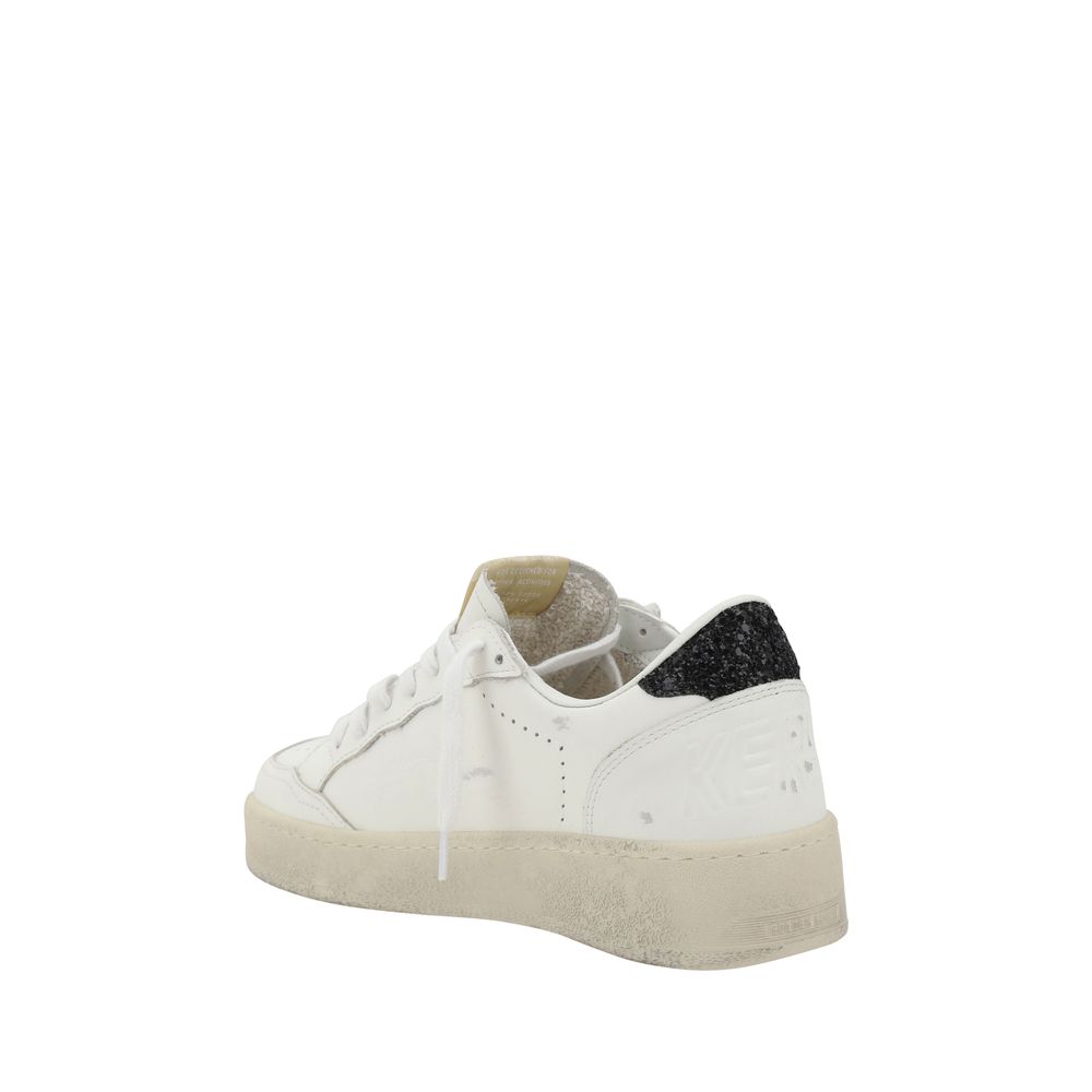 Golden Goose White Calf Leather Bos Taurus Low Top Sneakers