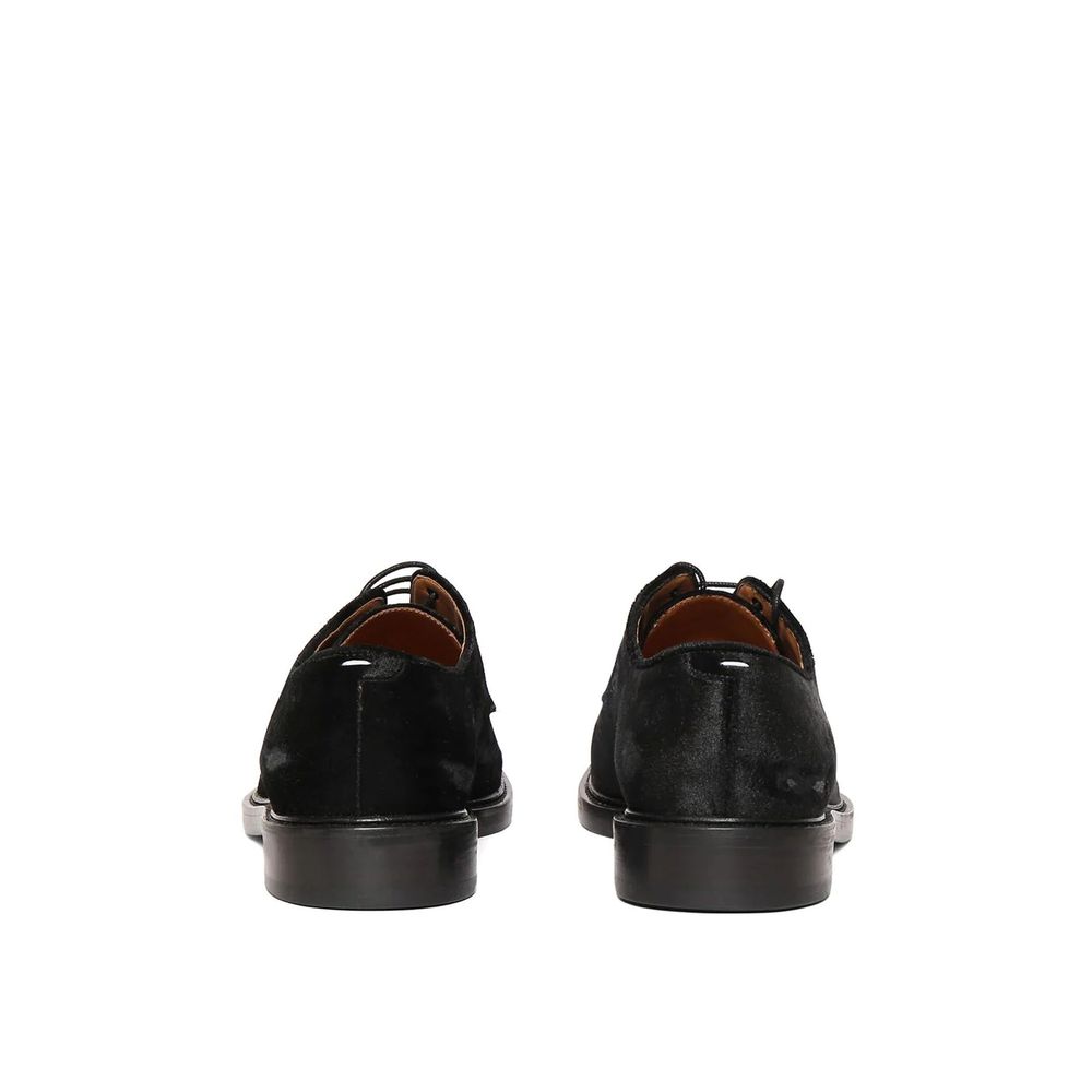 Maison Margiela Black Polyester Oxfords And Derbies