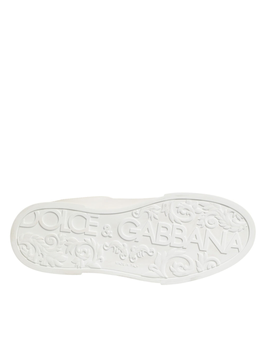 Dolce & Gabbana White Crown Patch Portofino Men Sneakers  Shoes