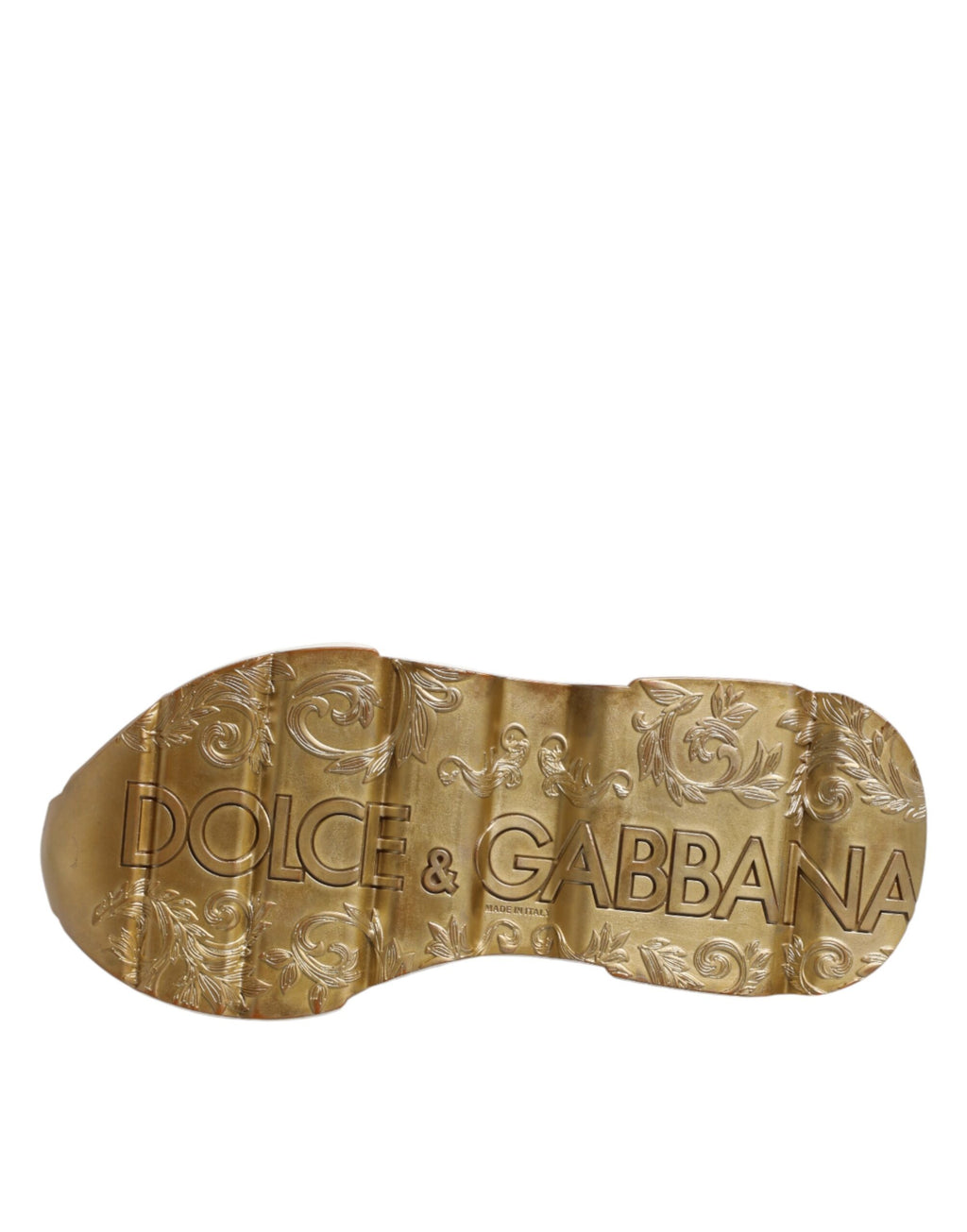 Dolce & Gabbana White Gold Daymaster Low Top Sneakers Shoes