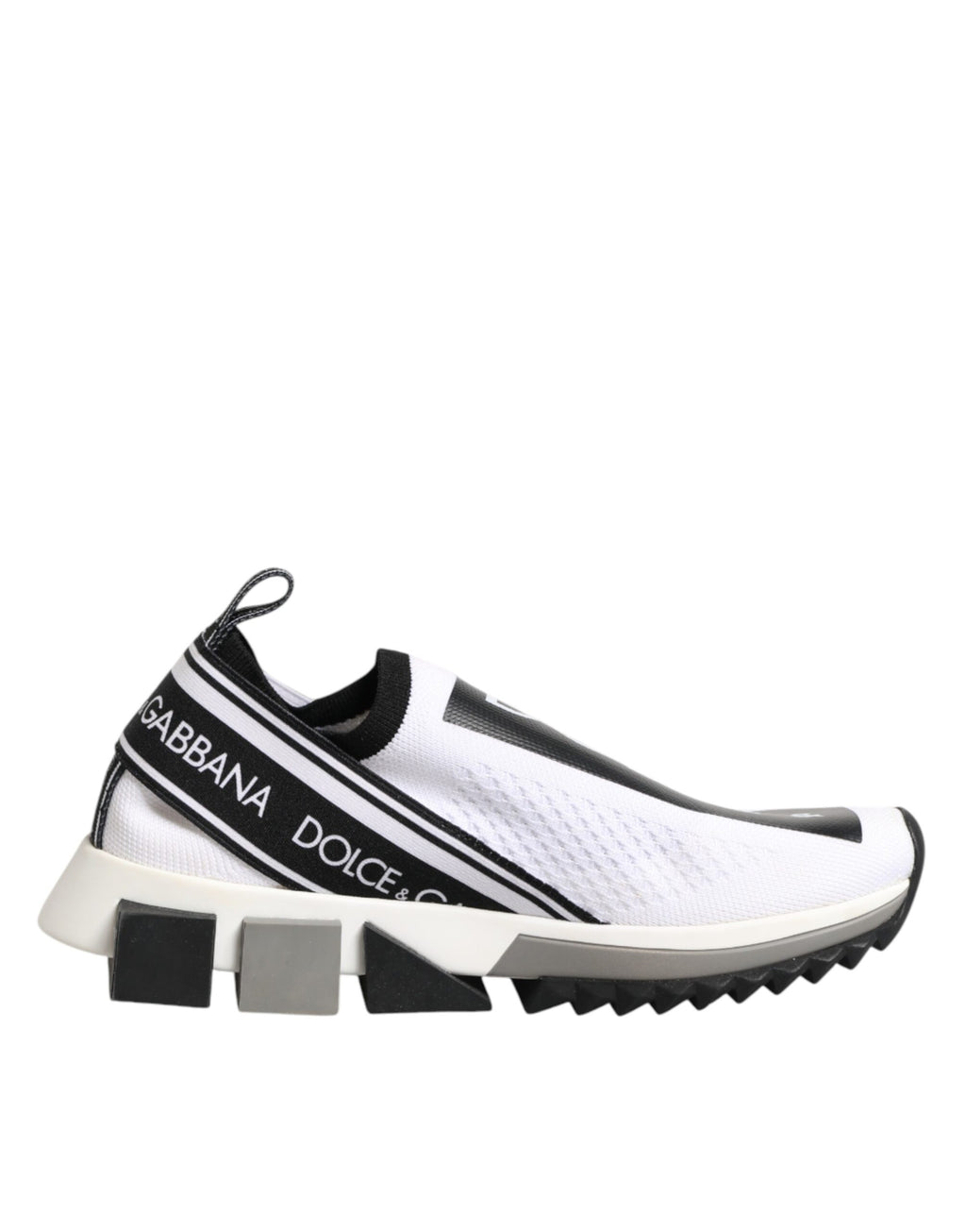 Dolce & Gabbana White Logo Low Top Sorrento Sneakers Shoes